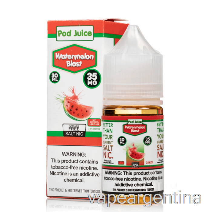 Explosión De Sandía - Jugo De Vaina - 30ml 35mg Vape Descartable